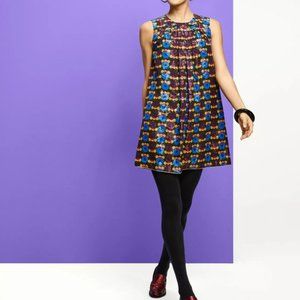 Anna Sui Target Metallic Circles Mini Dress NWT